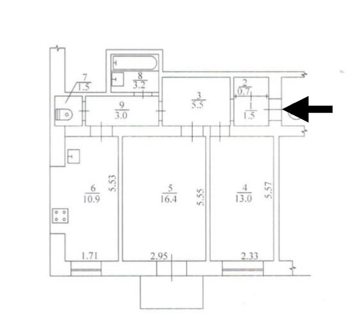 1k apartment vul. Rustaveli Shota 104