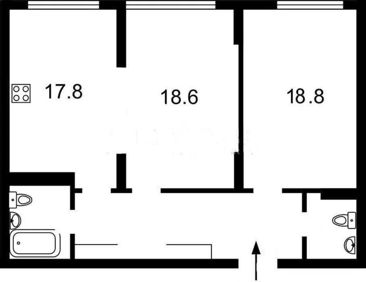 2к квартира ул. Михаила Максимовича 329