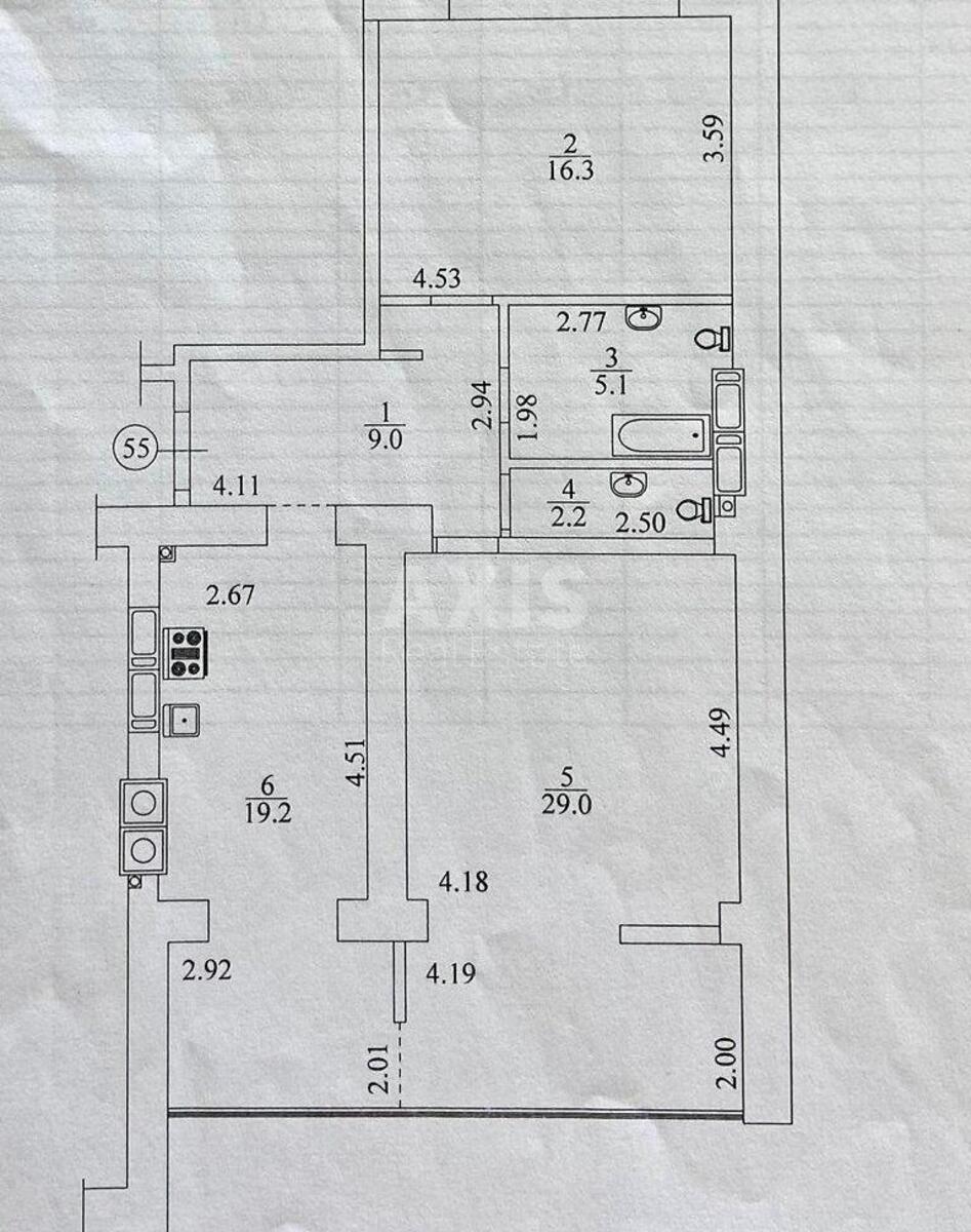 2k apartment vul. Radystiv 34Н9
