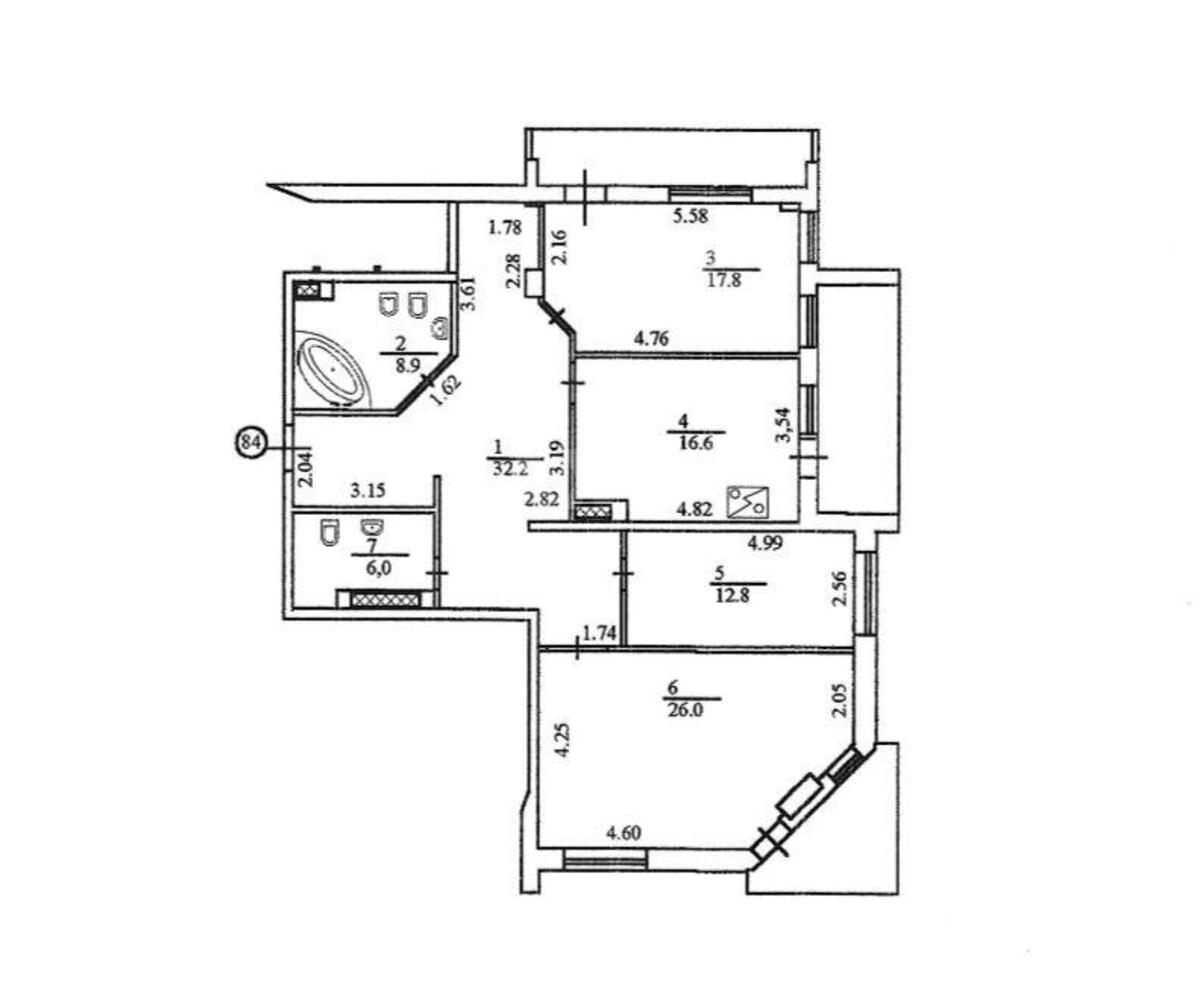 3k apartment vul. Tvers'ka 45721311