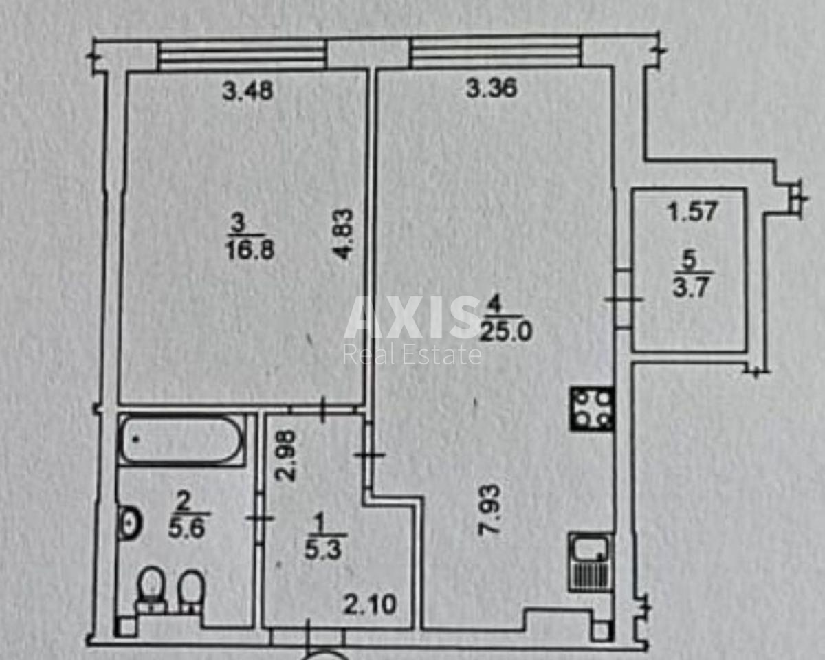 1k apartment vul. Pymonenka Mykoly 190