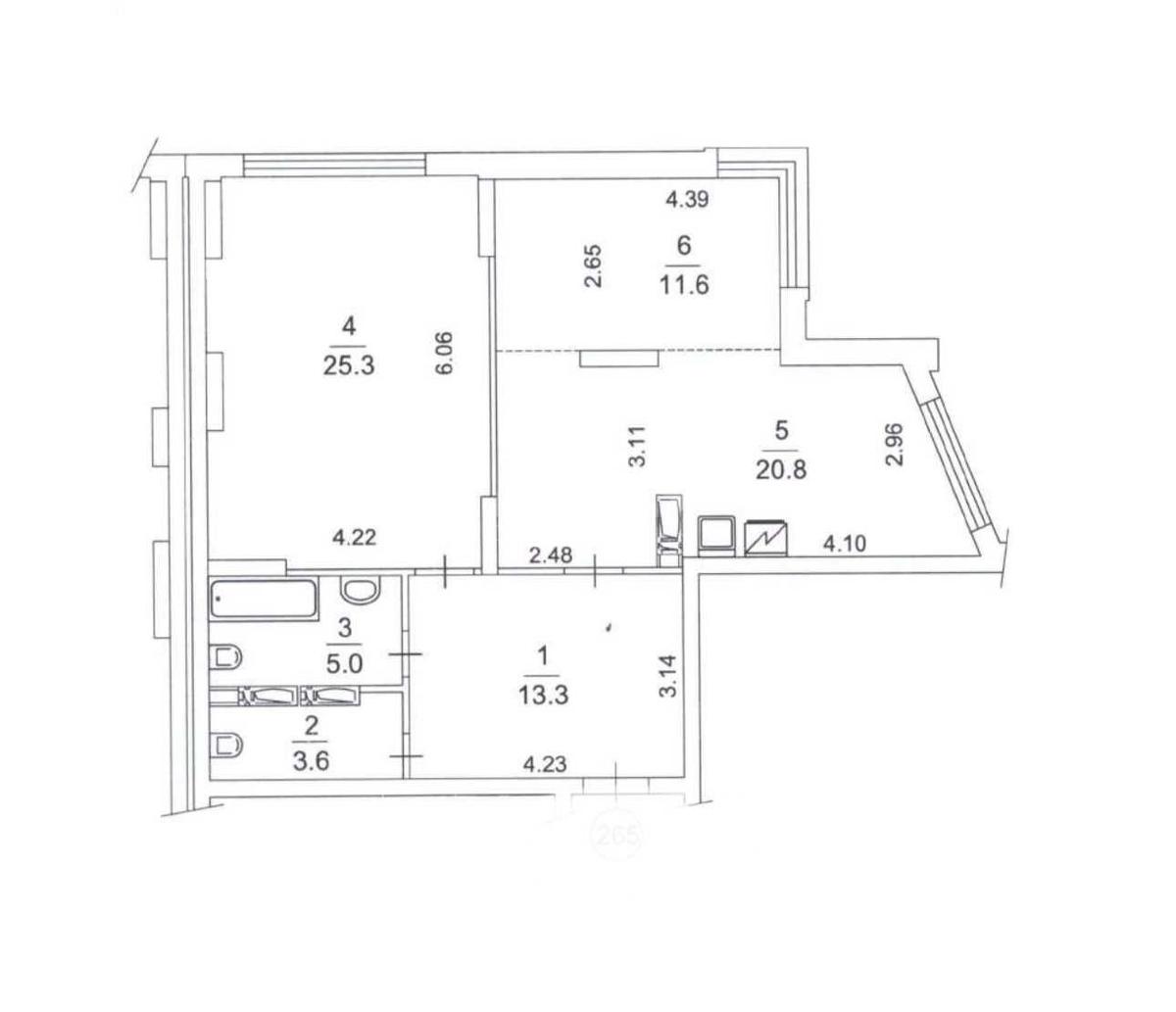 2k apartment vul. Myhajla Maksymovycha 324