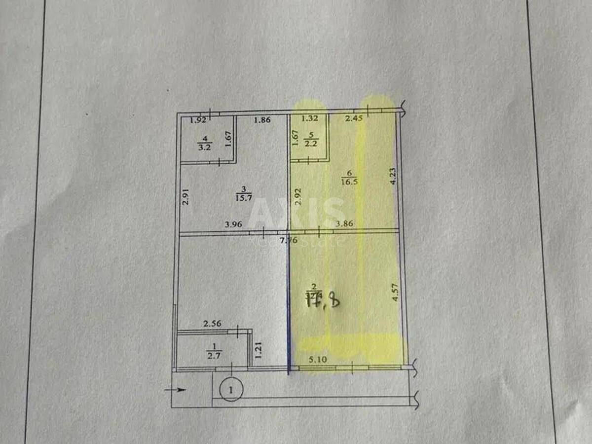 Trade object vul. Ahmatovoi' Anny 4, 36m2576241
