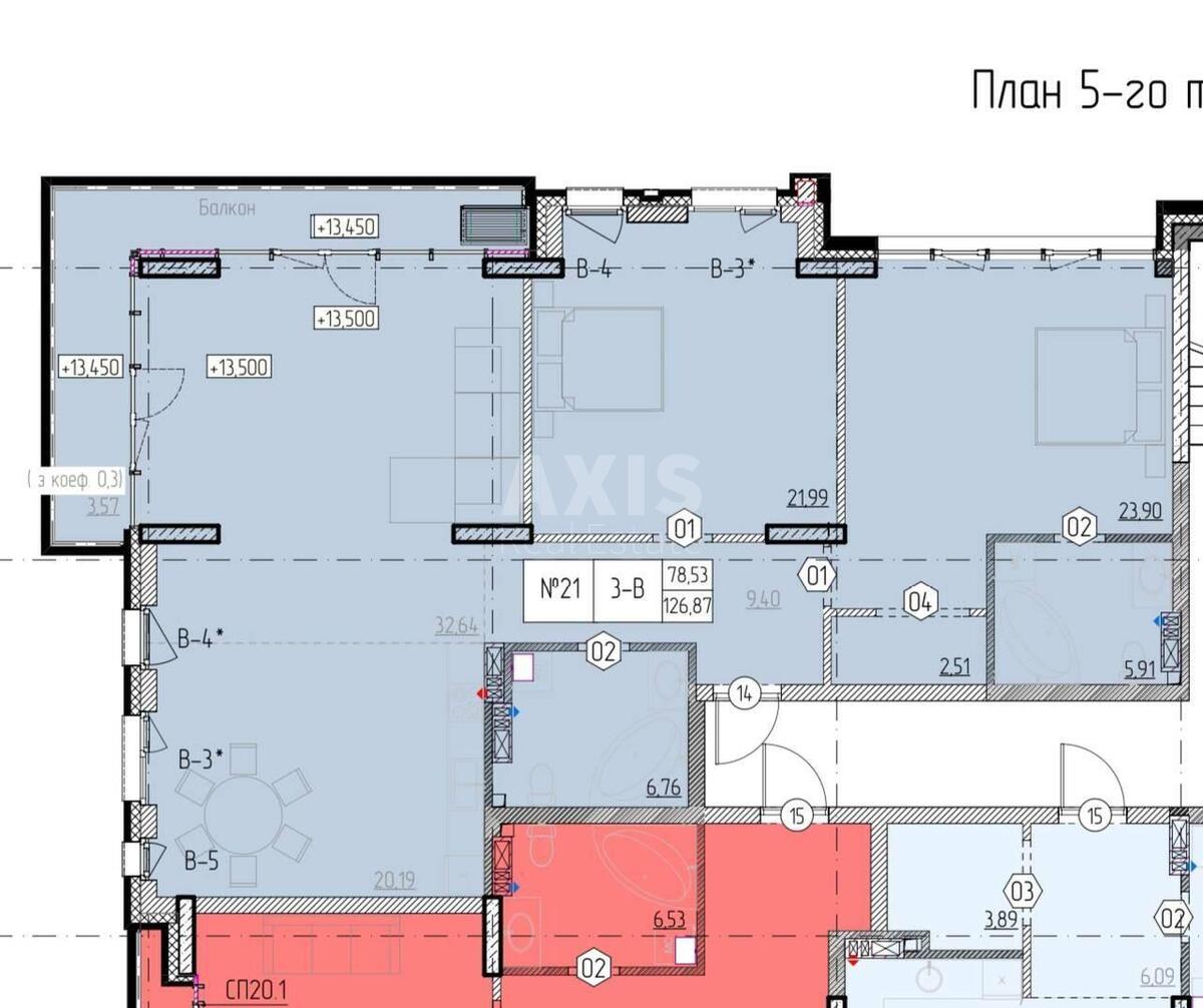 3k apartment vul. Strutyns'kogo Sergija 214