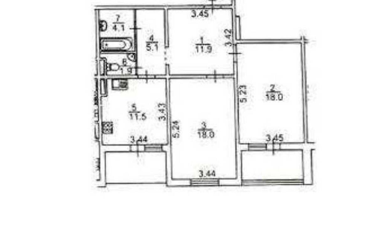 2k apartment vul. Zakrevs'kogo Mykoly 95Б6238914