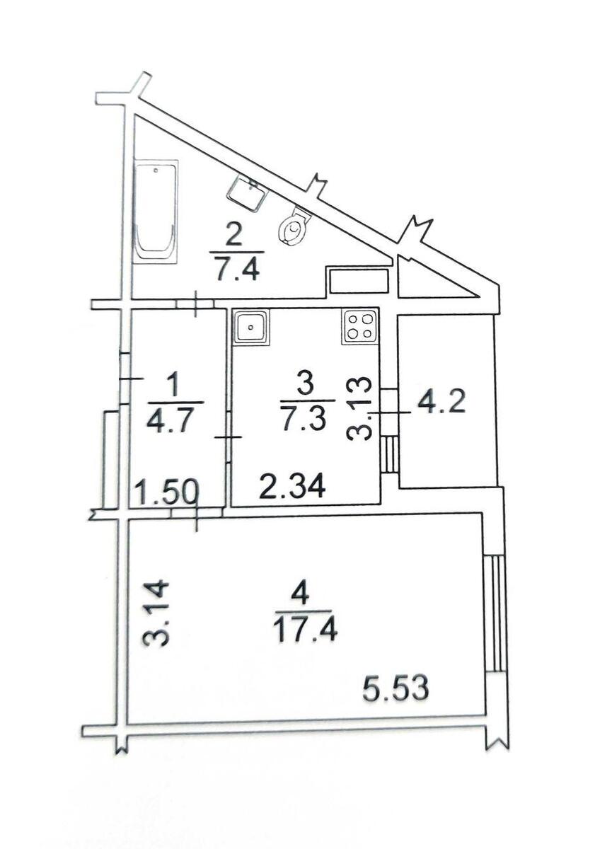 1k apartment vul. Chavdar Jelyzavety 2114