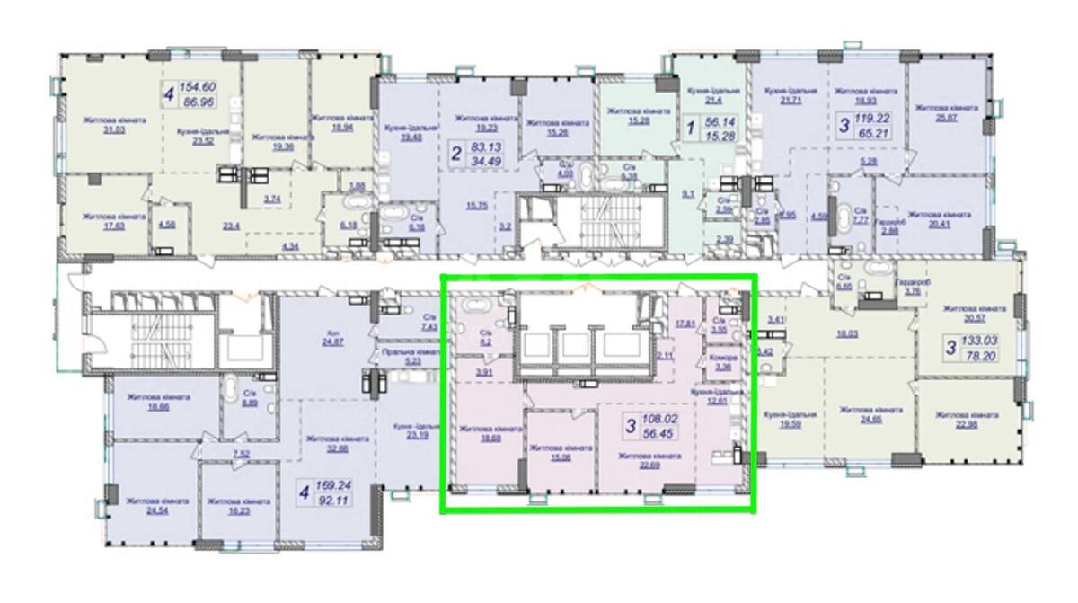 2k apartment vul. Dragomyrova Myhajla 7566341