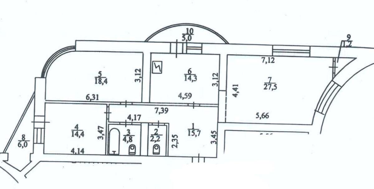 3к квартира пр-т Героев Сталинграда 4, корп. 86