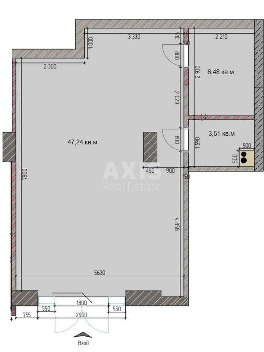 Service object vul. Dragomyrova Myhajla 14А, 57m24