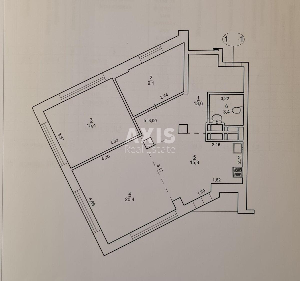 3к квартира ул. Михаила Бойчука 41585668