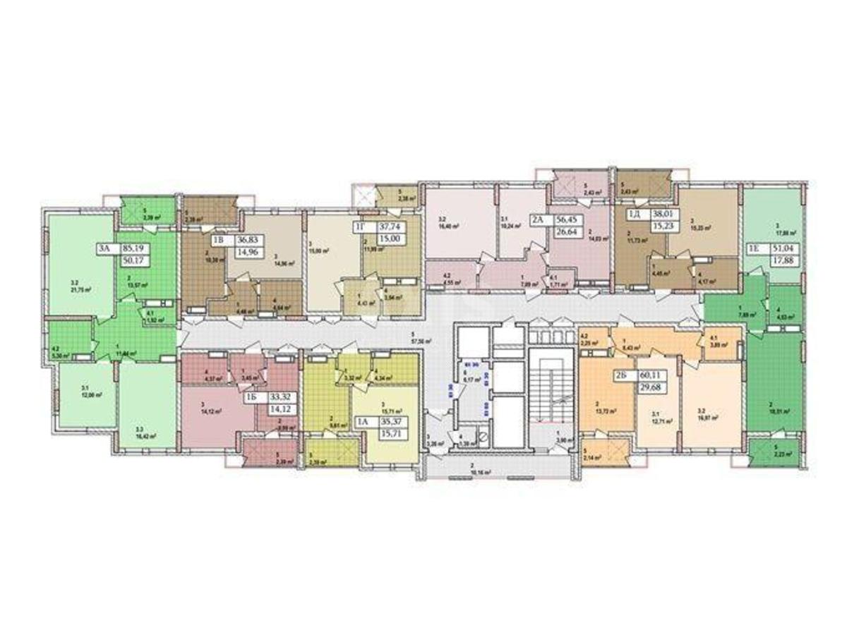 1k apartment vul. Sosjury Volodymyra 64