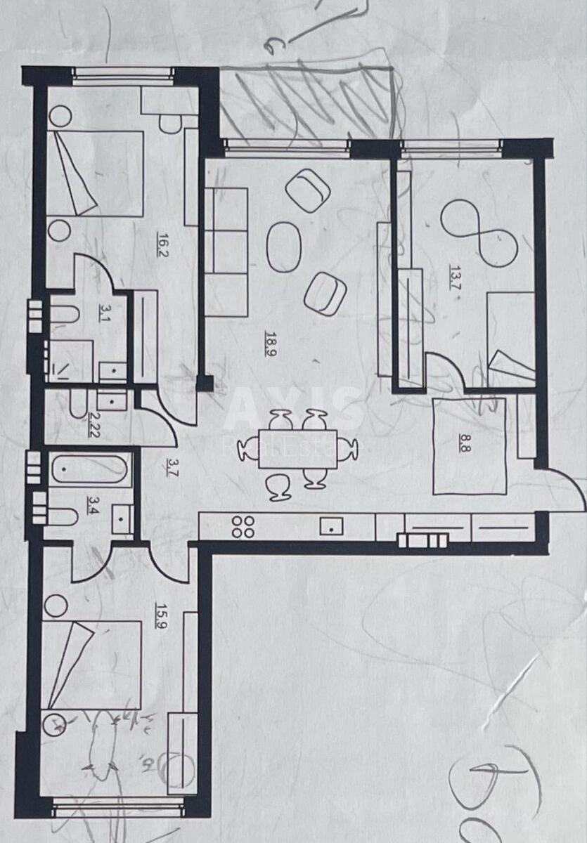 3k apartment doroga Naberezhno-Rybal's'ka 33