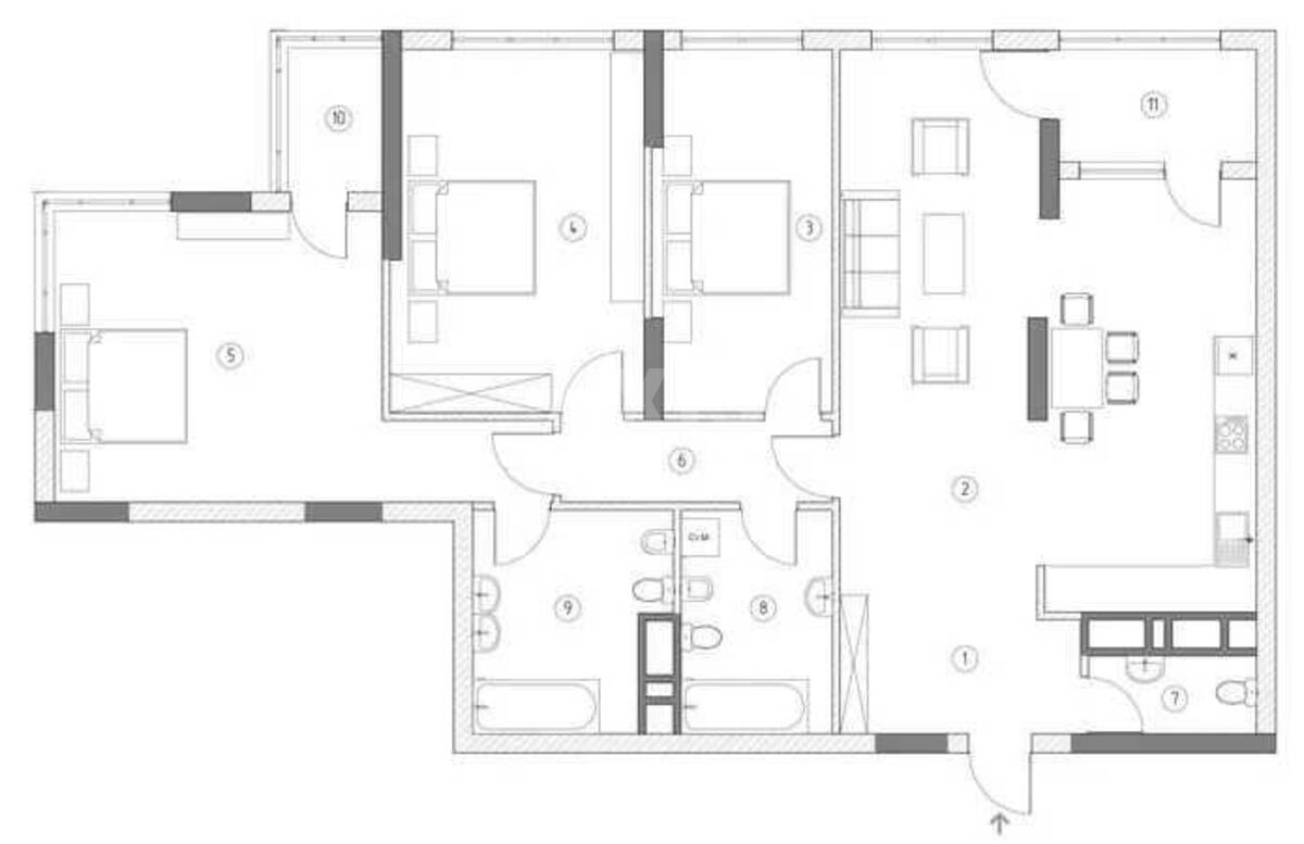 4k apartment vul. Saksagans'kogo 37К591621