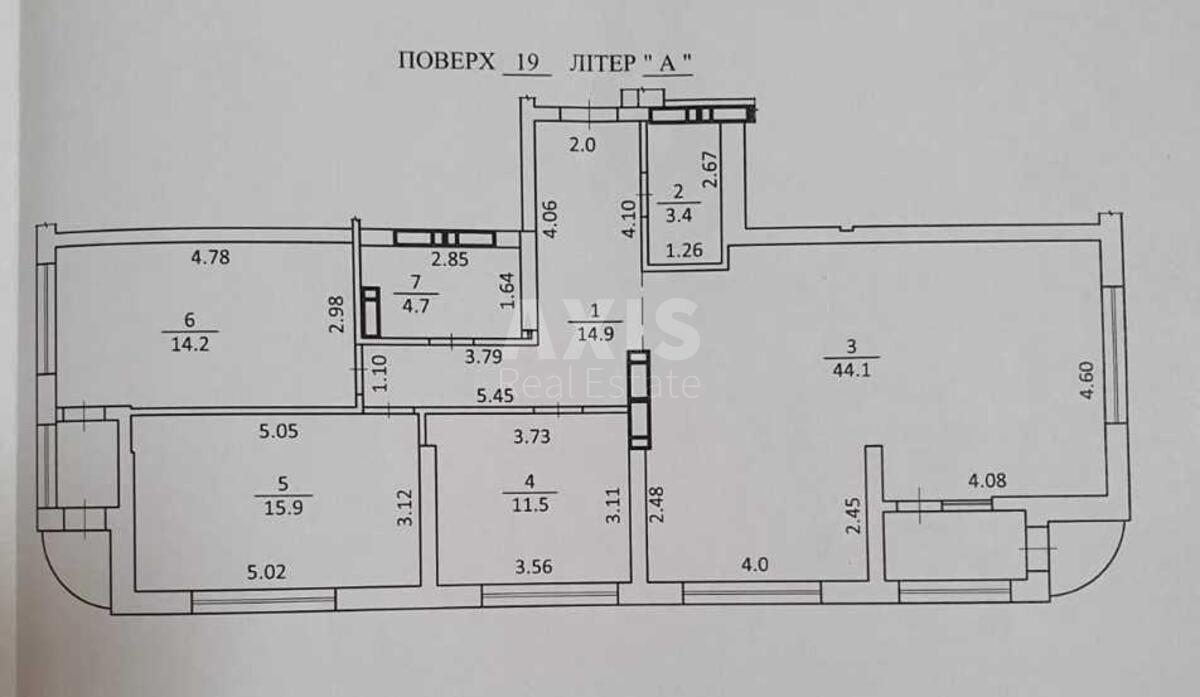 3k apartment vul. Zaval'na 10Г5612722