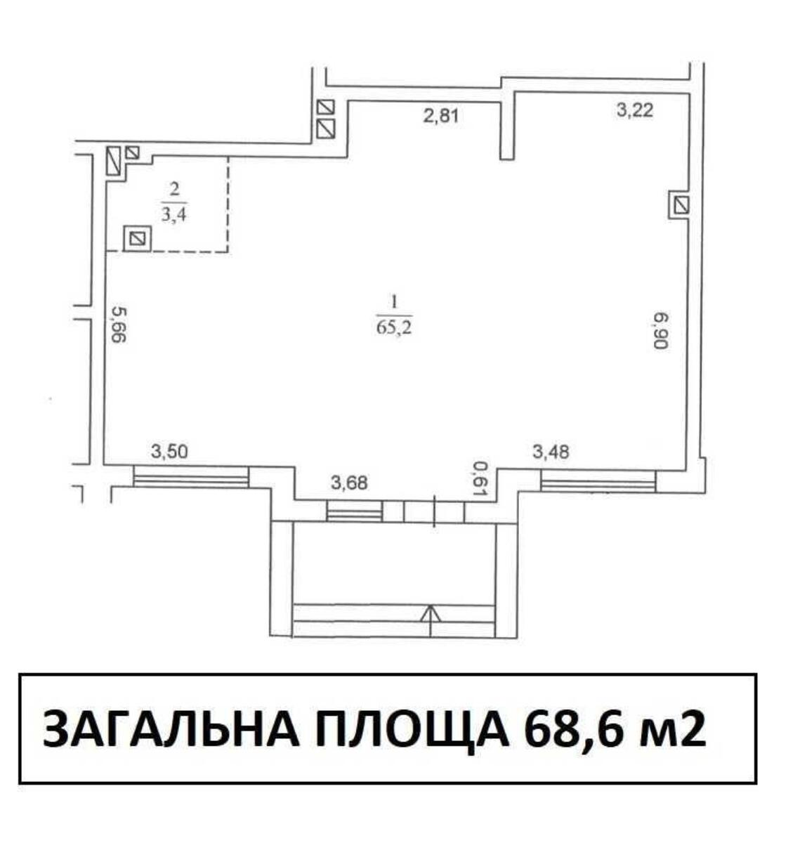 Объект торговли пр-т Победы 67А, 69м22