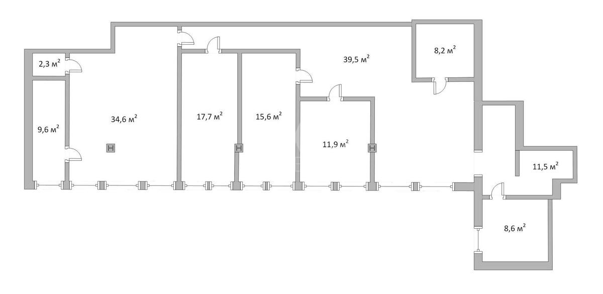 Office vul. Henerala Almazova 18/7, 159m2609585