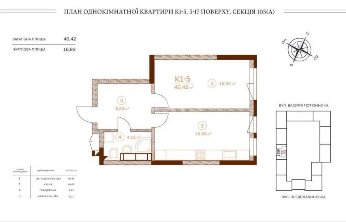 1к квартира ул. Предславинская 353