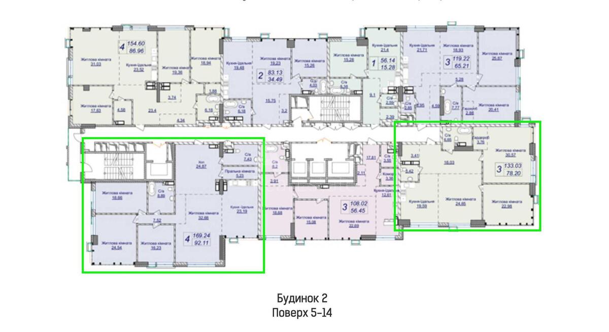 2k apartment vul. Dragomyrova Myhajla 7566344