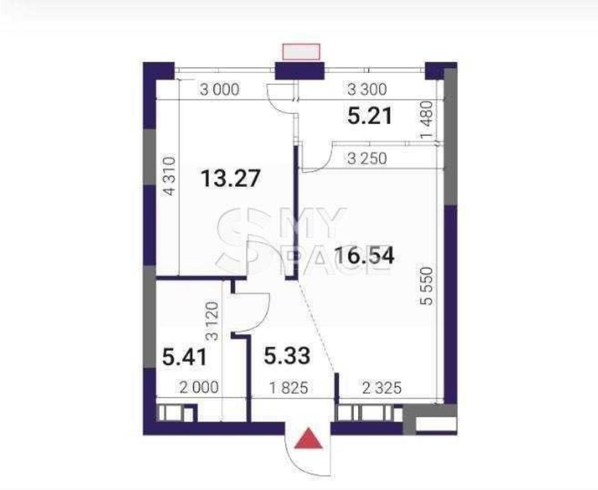 1k apartment vul. Prychal'na 10635068