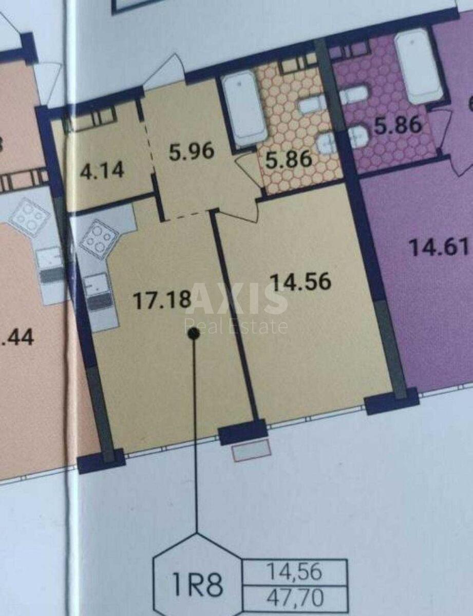 2k apartment nab. Dniprovs'ka 15628793