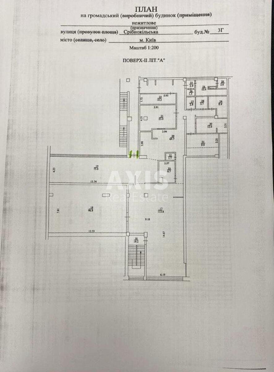 Office vul. Sribnokil's'ka 3Г, 360m2593441