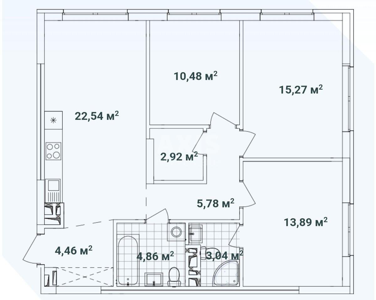 3k apartment pr-t Pravdy 1596951