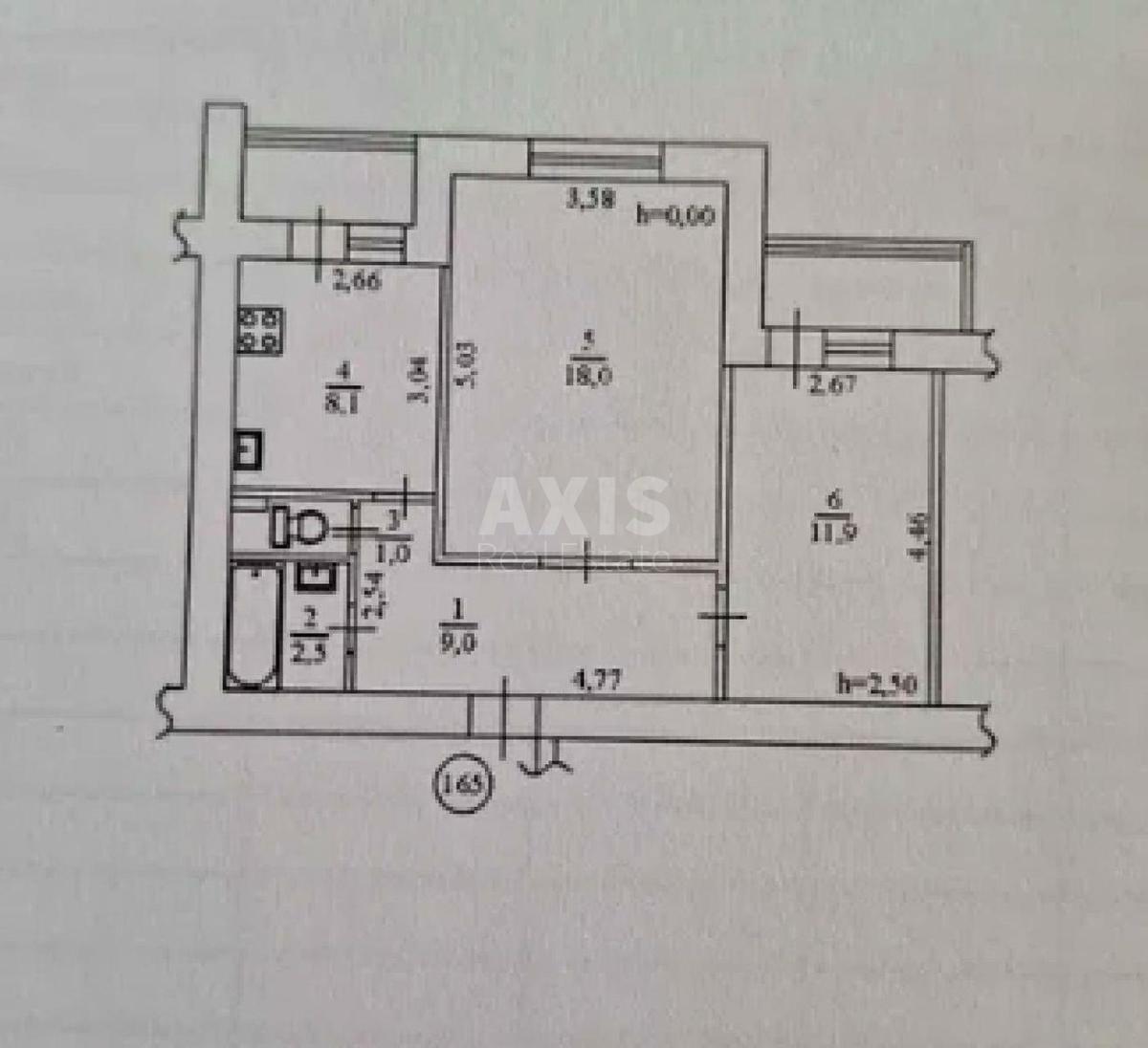 2k apartment prov. Ul'janova Volodymyra 16Д7