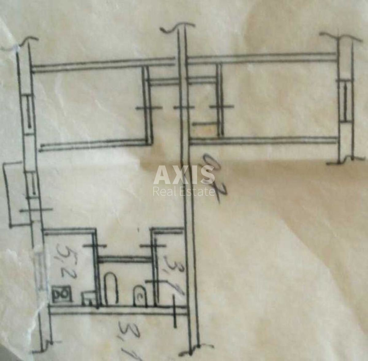 3k apartment vul. Vyflejems'ka 140