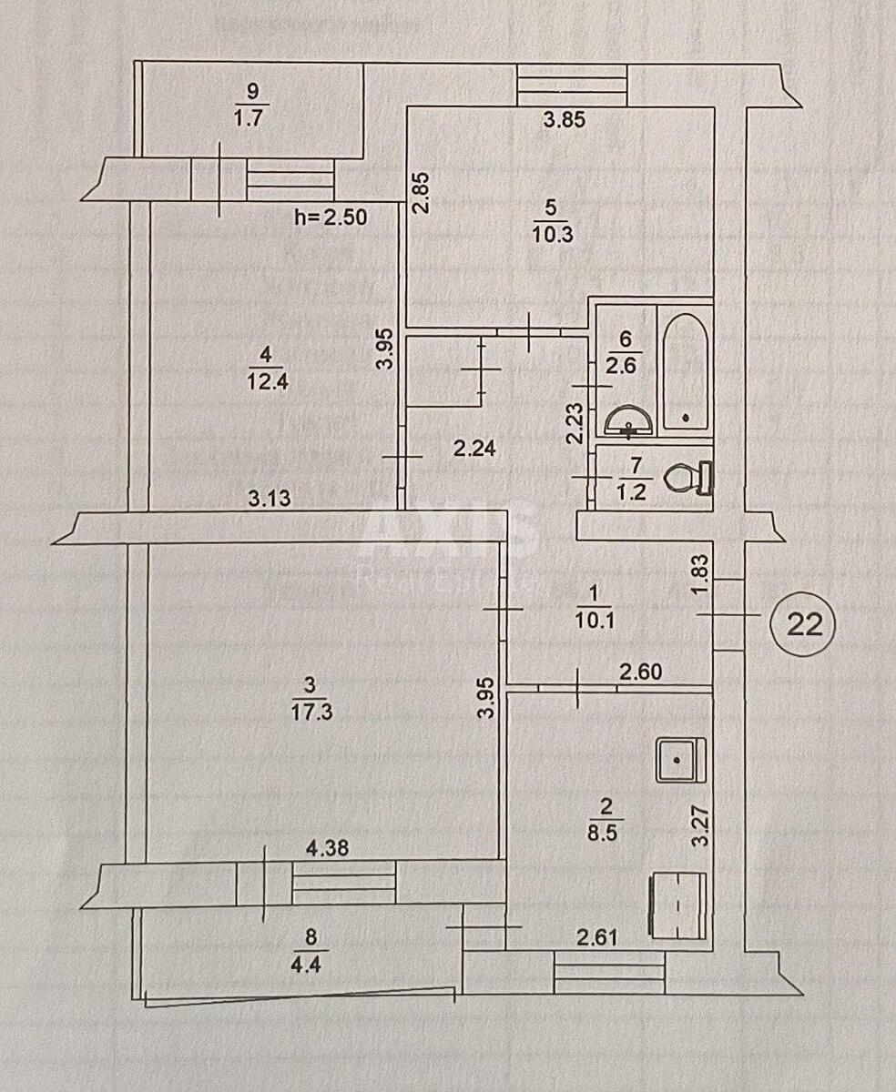 3k apartment vul. Ussurijs'ka 69