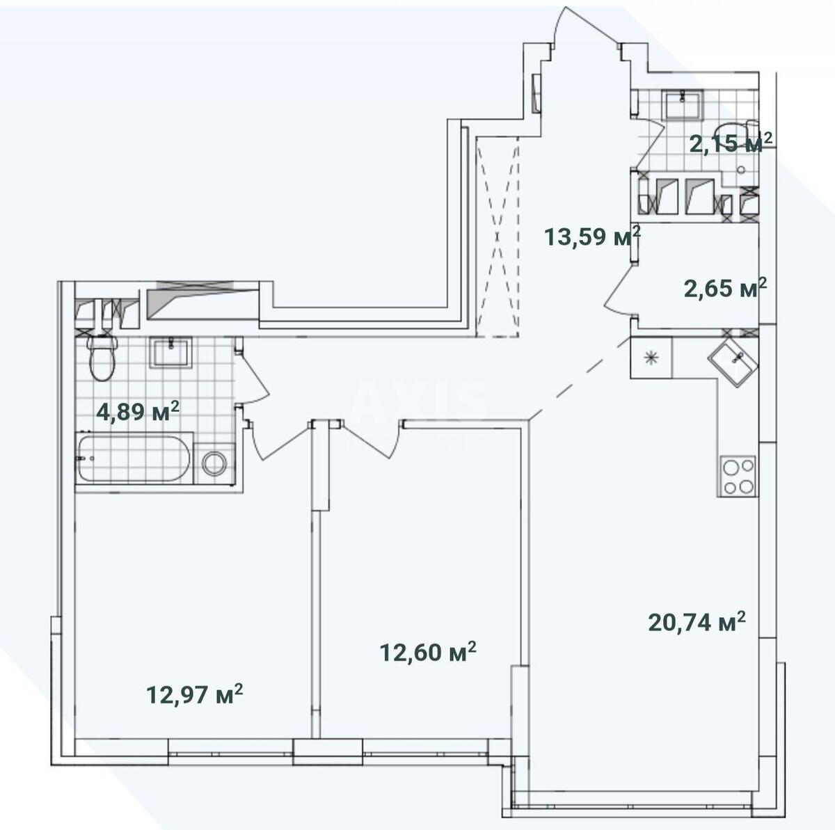 2k apartment pr-t Pravdy 1596961