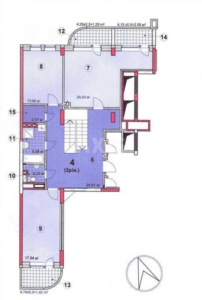 4к квартира ул. Ахматовой Анны 138