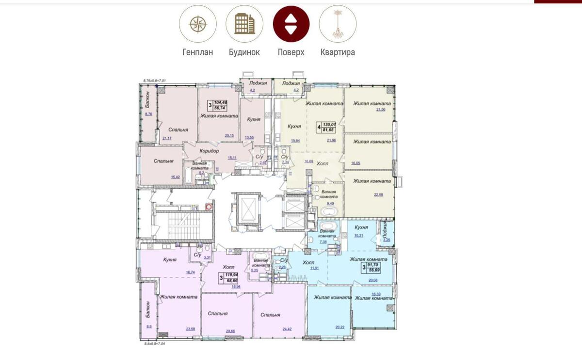 3k apartment vul. Andriya Verkhohlyada 18640892