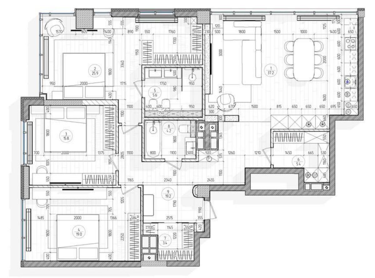 4k apartment vul. Dragomyrova Myhajla 183