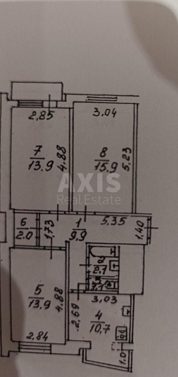 3k apartment vul. Zodchyh 68/213