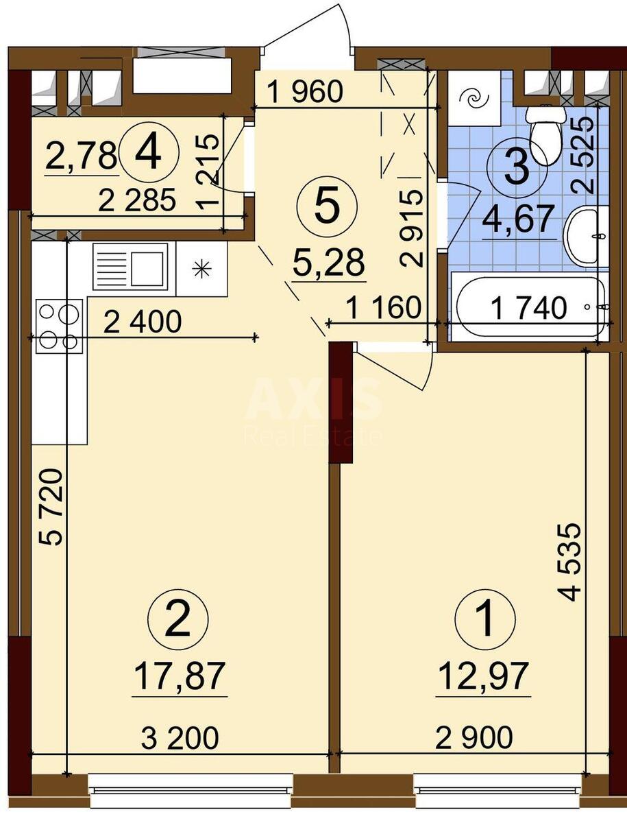 1k apartment pr-t Yevropeyskoho Soyuzu 39В6087812