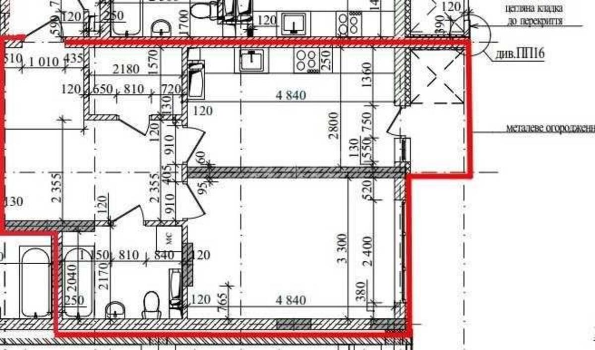 1k apartment vul. Glybochyc'ka 13625370