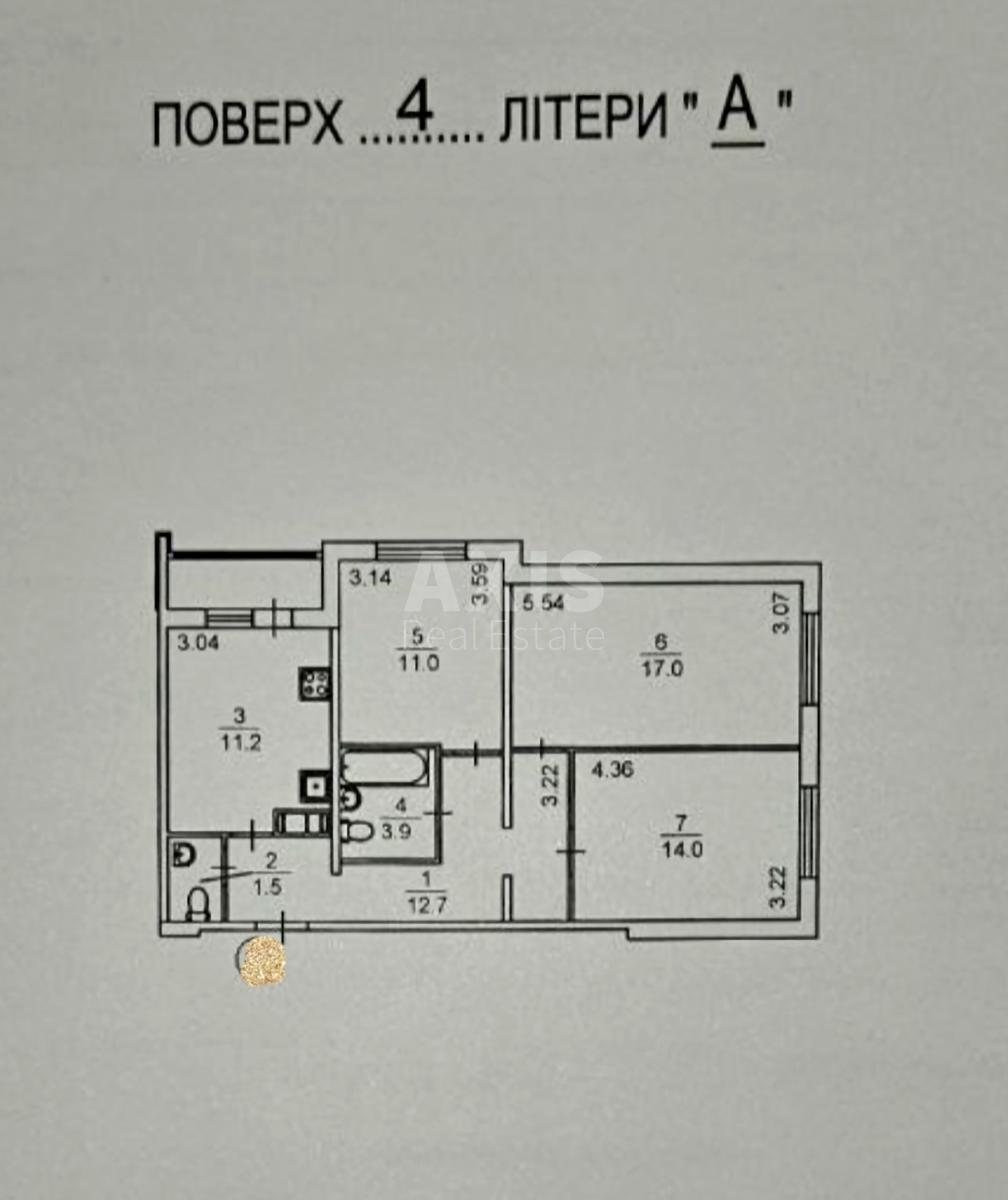 3k apartment vul. Rusovoi' Sofii' 3В5941212