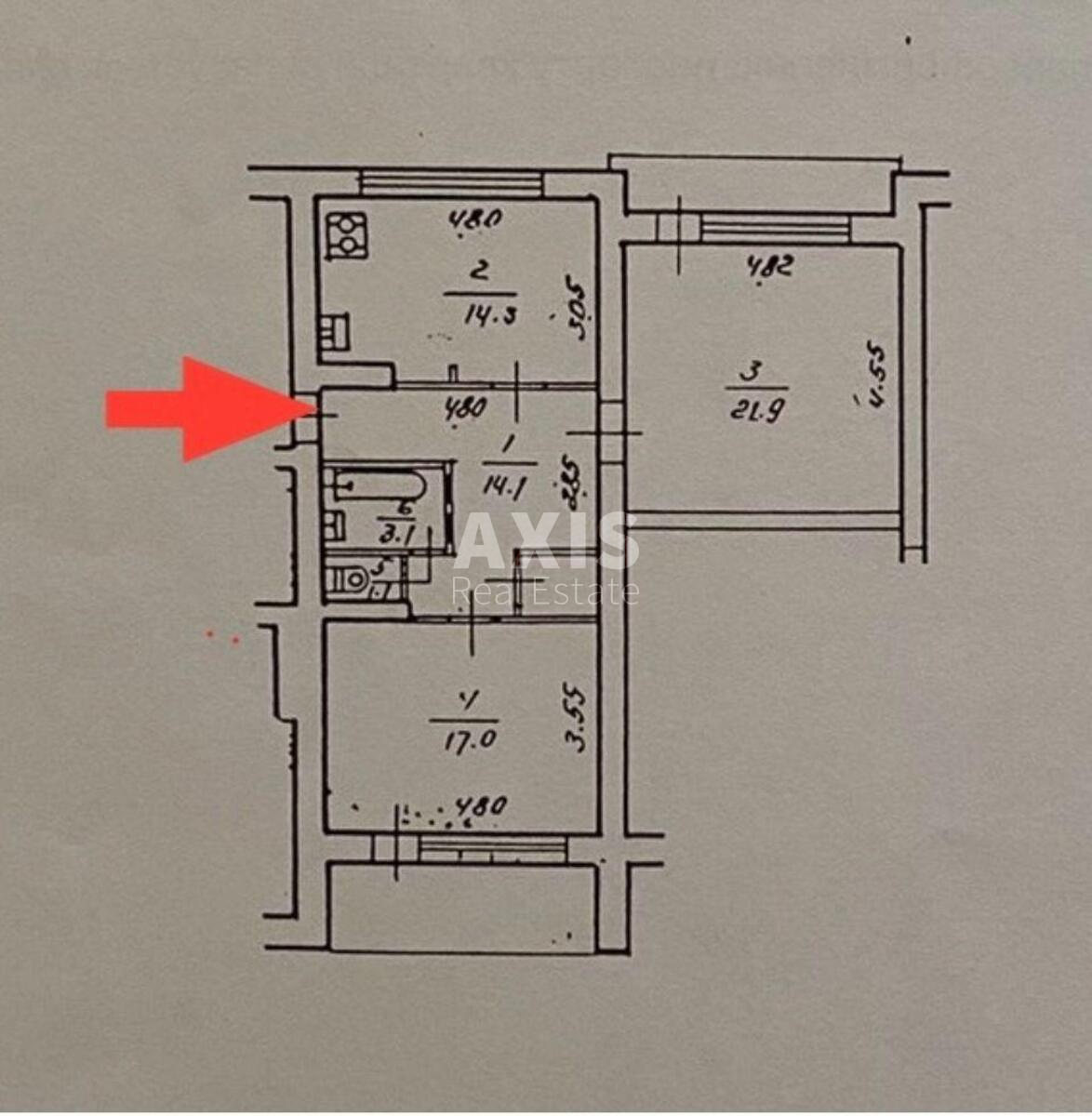 2k apartment vul. Grushevs'kogo Myhajla 34А7