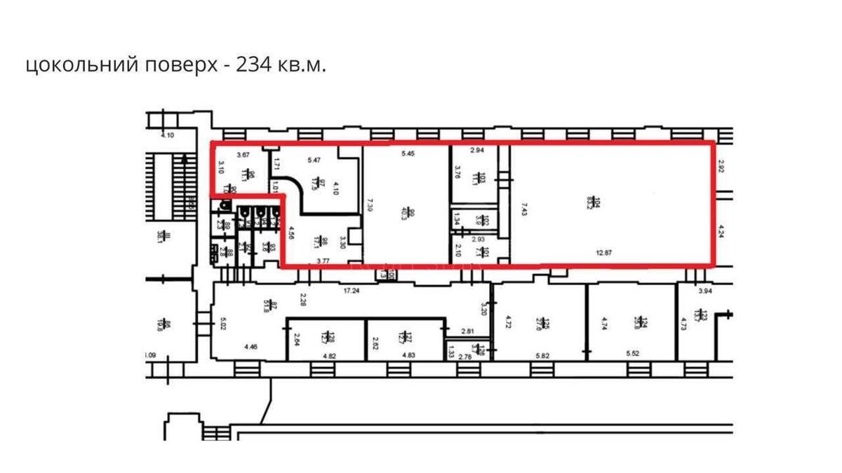 Office vul. Bul'varno-Kudrjavs'ka 22/24, 234m2618684