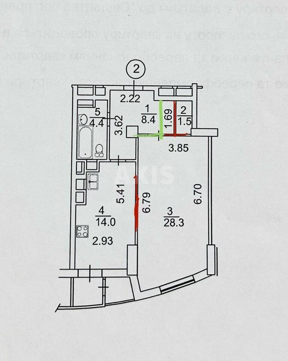 1k apartment pr-t Grygorenka Petra 236