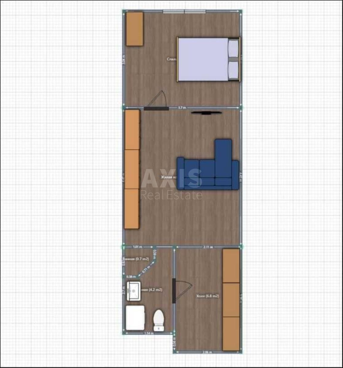 1к квартира ул. Михаила Максимовича 24599044