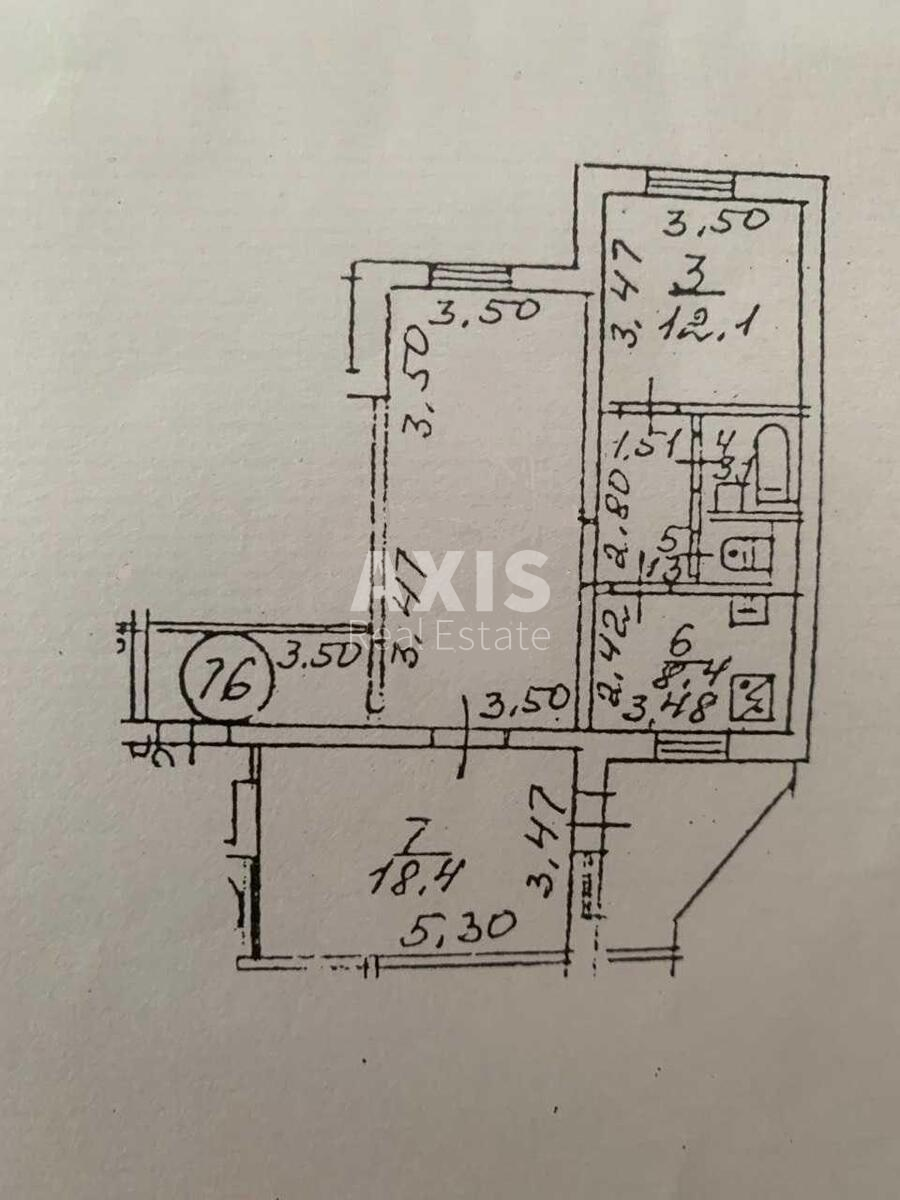 3k apartment vul. Dragomanova 23А12