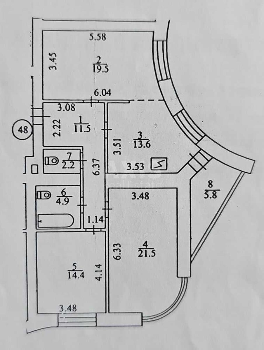 3к квартира пр-т Владимира Ивасюка 66272820