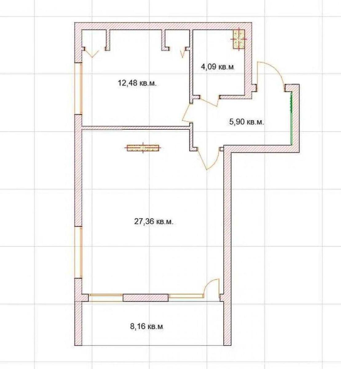 2k apartment doroga Naberezhno-Rybal's'ka 34