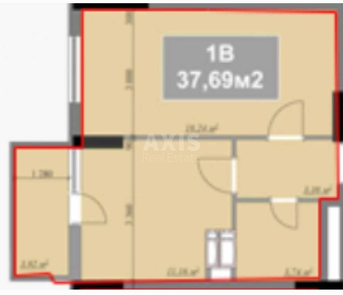 1k apartment vul. Novoukrai'ns'ka 24А5