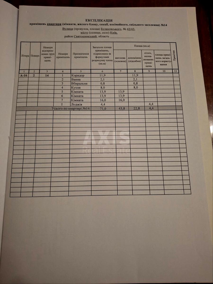 3k apartment vul. Bulahovs'kogo Akademika 42/436391918