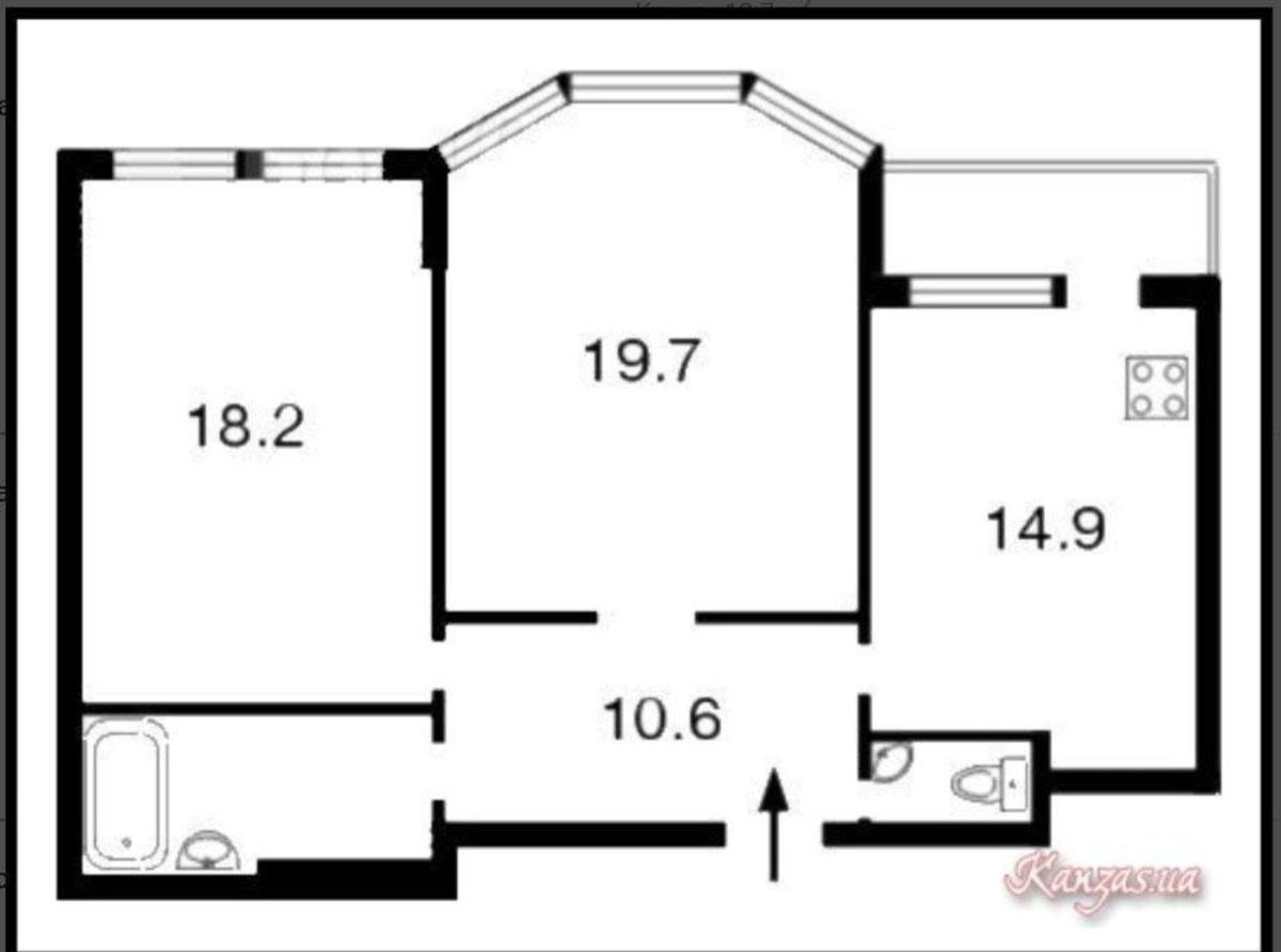 2k apartment pr-t Bazhana Mykoly 107
