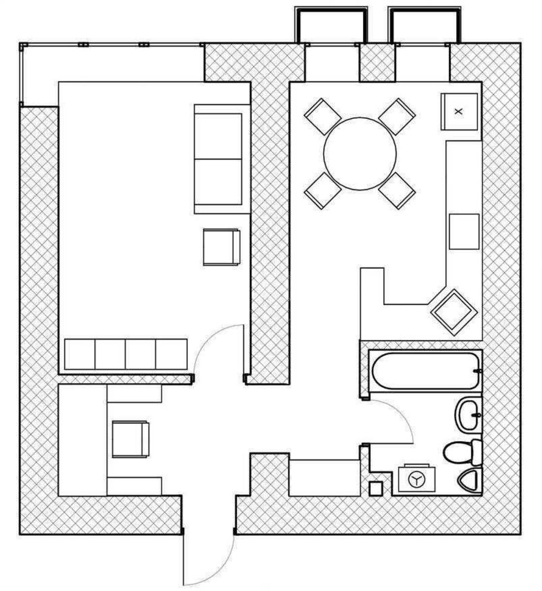 1k apartment vul. Rosijs'ka 647