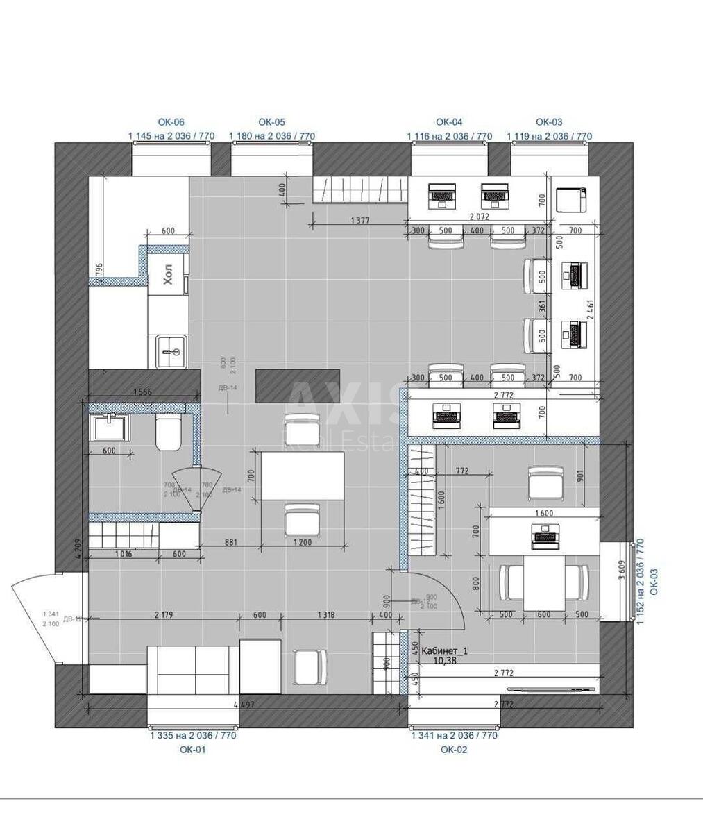 Office vul. Lyps'ka 9Б, 103m210