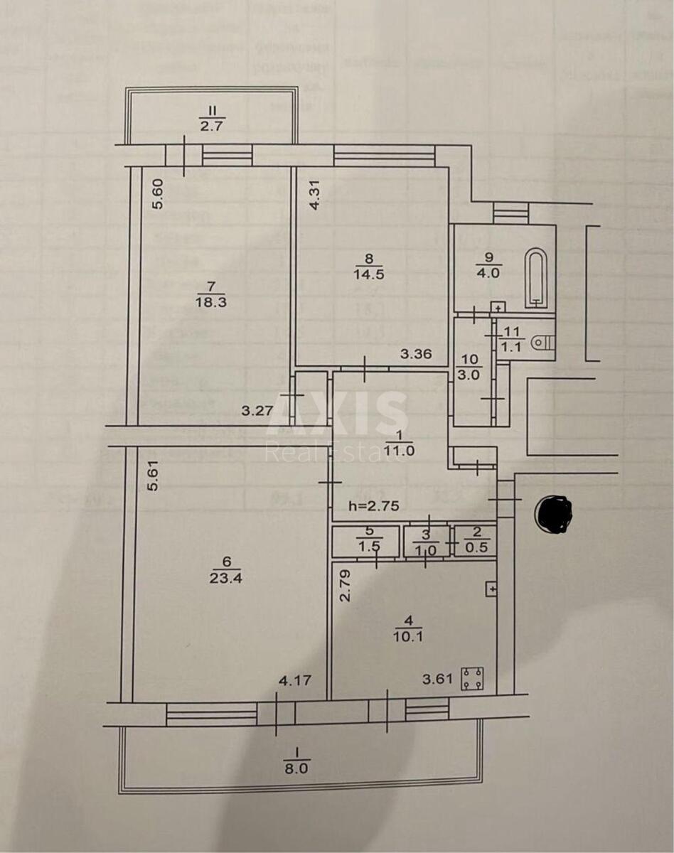 3k apartment vul. Shovkovychna 29589149